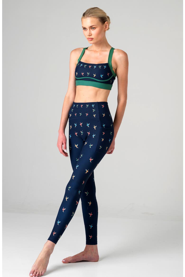Freedom Wings High-Waisted Leggings, Alternate, color, Blue
