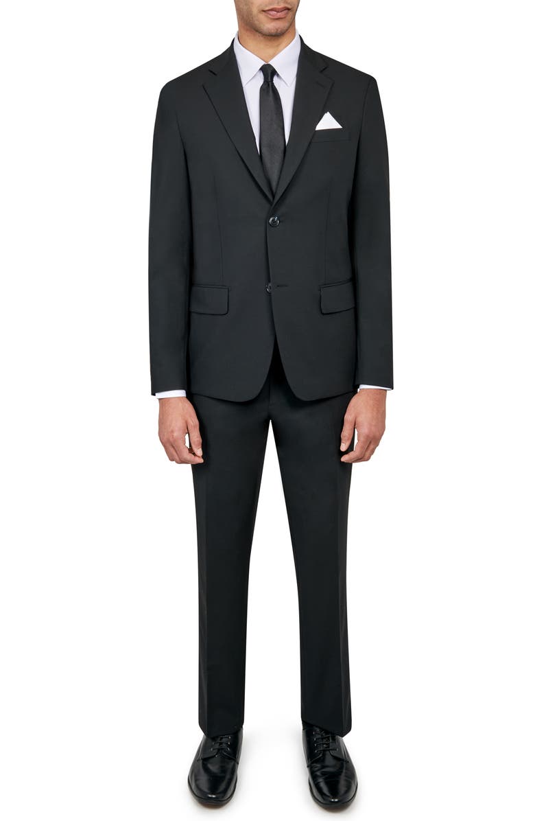 W.R.K Men's Slim Fit Performance Suit, Main, color, Black