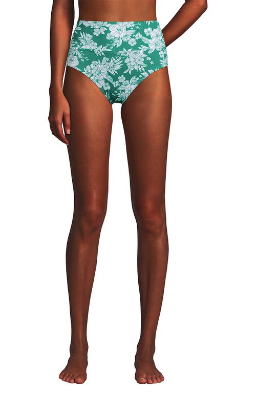 LANDS' END LANDS' END CHLORINE RESISTANT PINCHLESS HIGH WAISTED BIKINI BOTTOMS 
