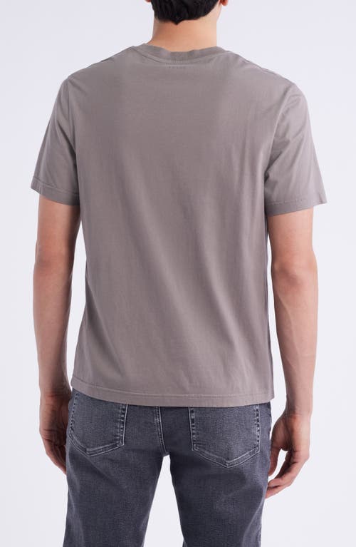 Frame Short Sleeve Light Cotton Tee In Gray