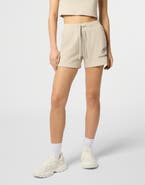 PLEIN SPORT Ribbed Loose Fit Shorts Scratch Women