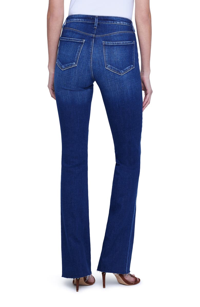 L'AGENCE Ruth Raw Hem Straight Leg Jeans, Alternate, color, 