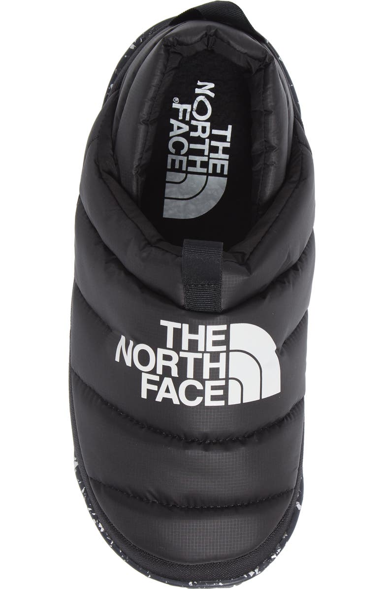 The North Face Nuptse Down Slipper, Alternate, color, Tnf Black/Tnf White