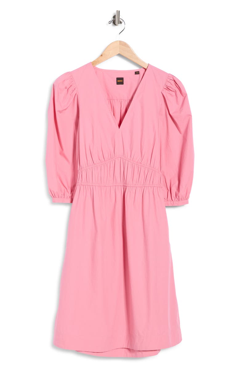 BOSS Dezzan V-Neck Dress, Main, color, Open Purple