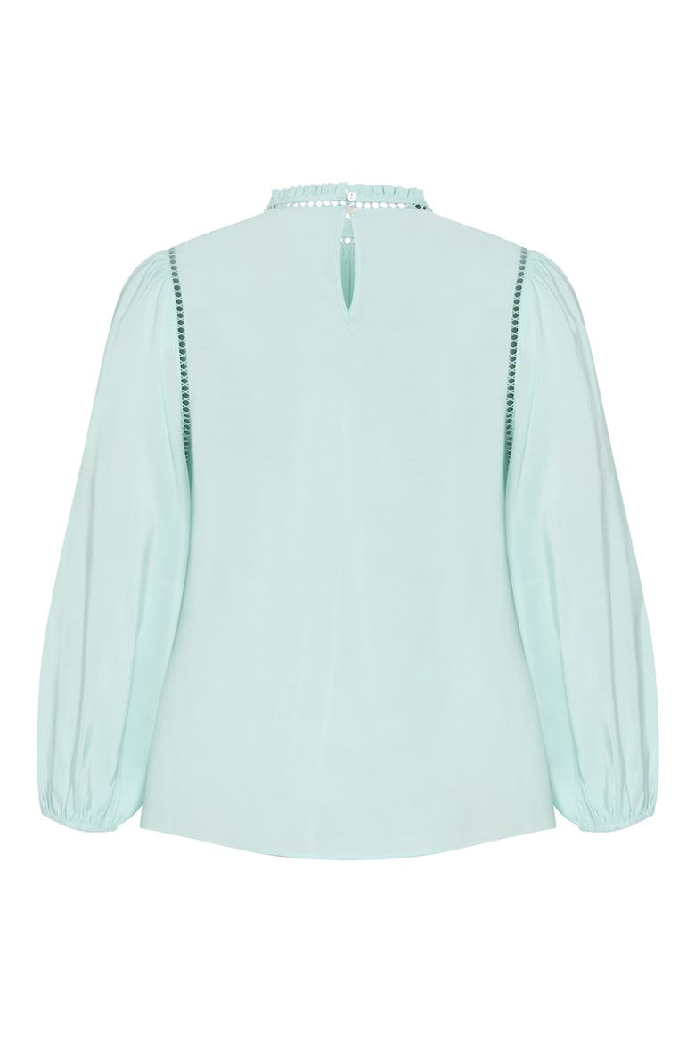 Lorena Smocked Neck Top, Alternate, color, MINT
