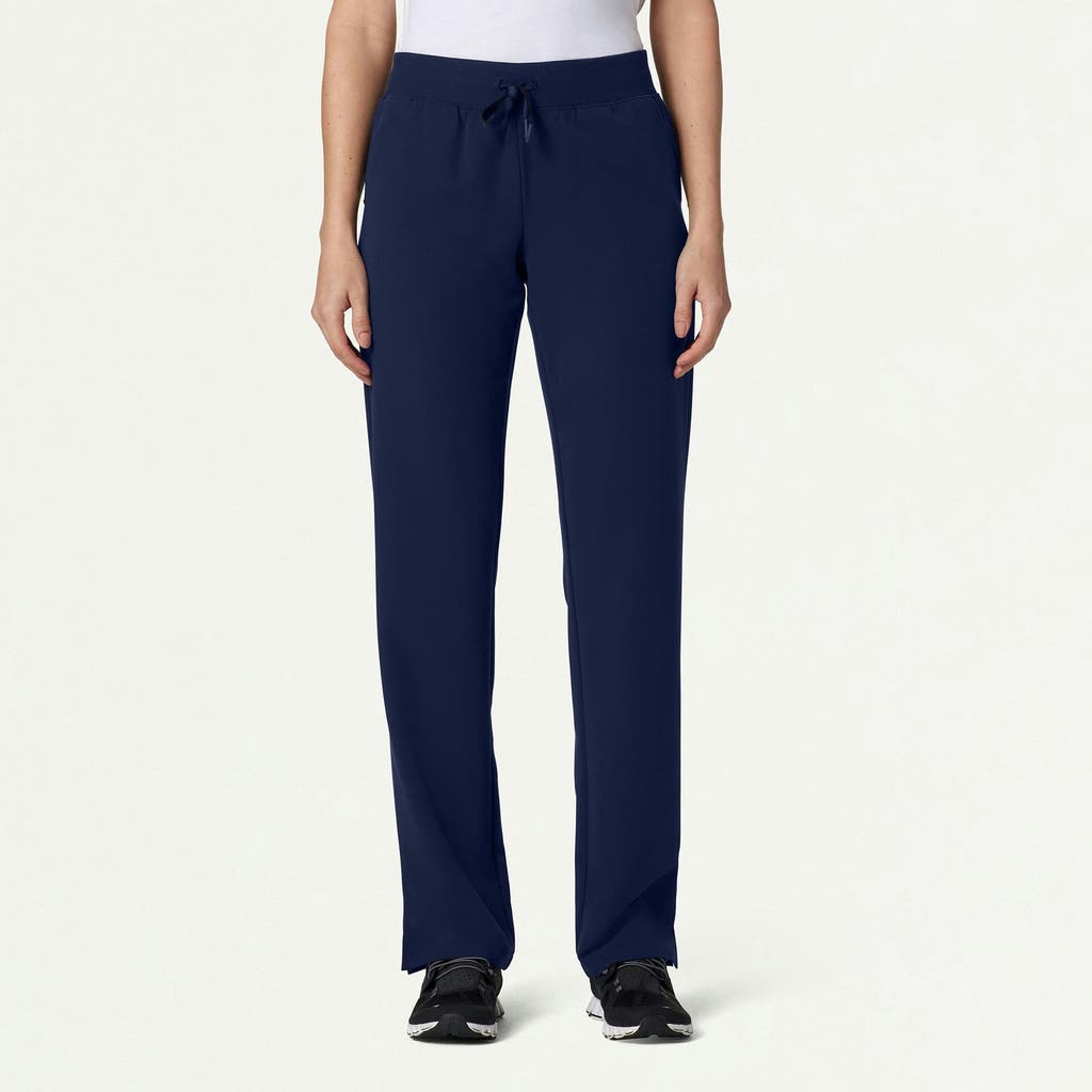 Jaanuu 5-pocket Classic Mid-rise Scrub Pant In Blue
