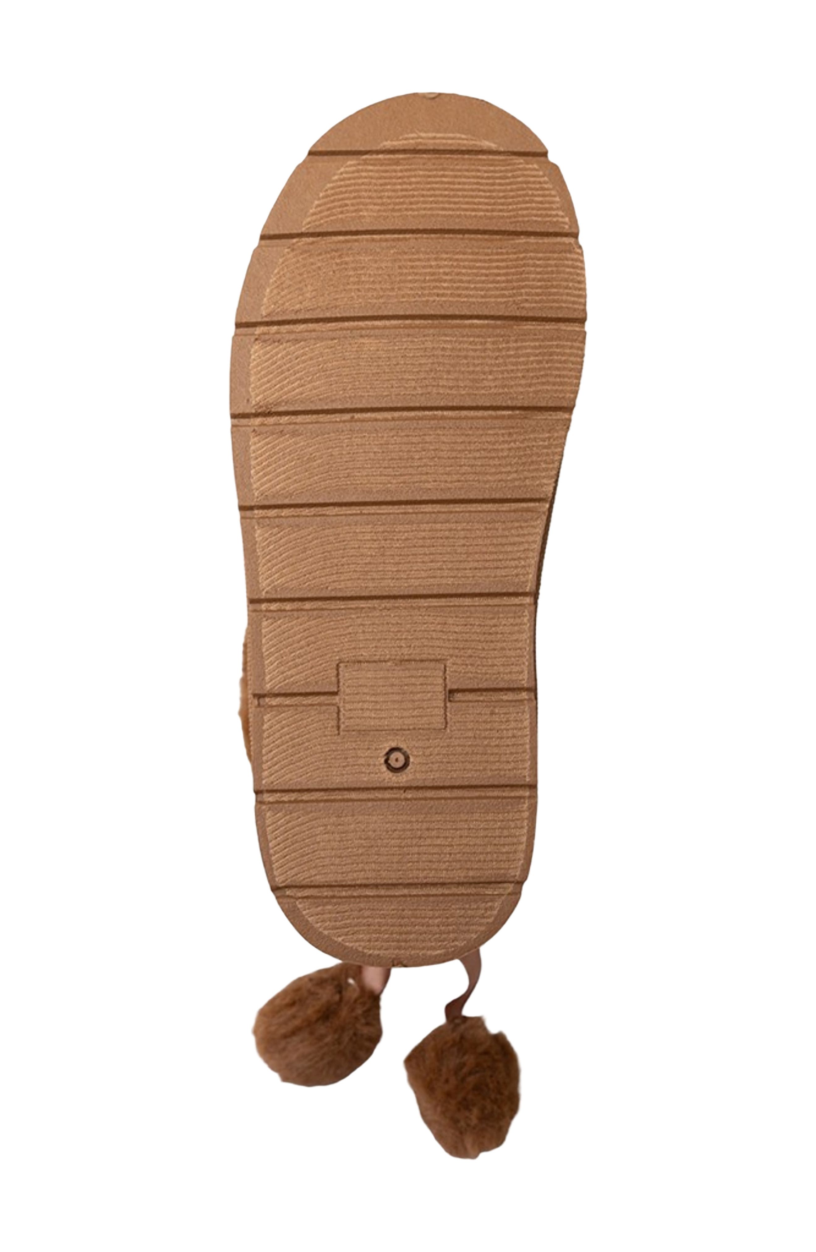 Kids' Cozy Faux Fur Collar Boot, Alternate, color, COGNAC