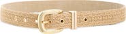 Steve Madden Faux Straw Woven Belt
