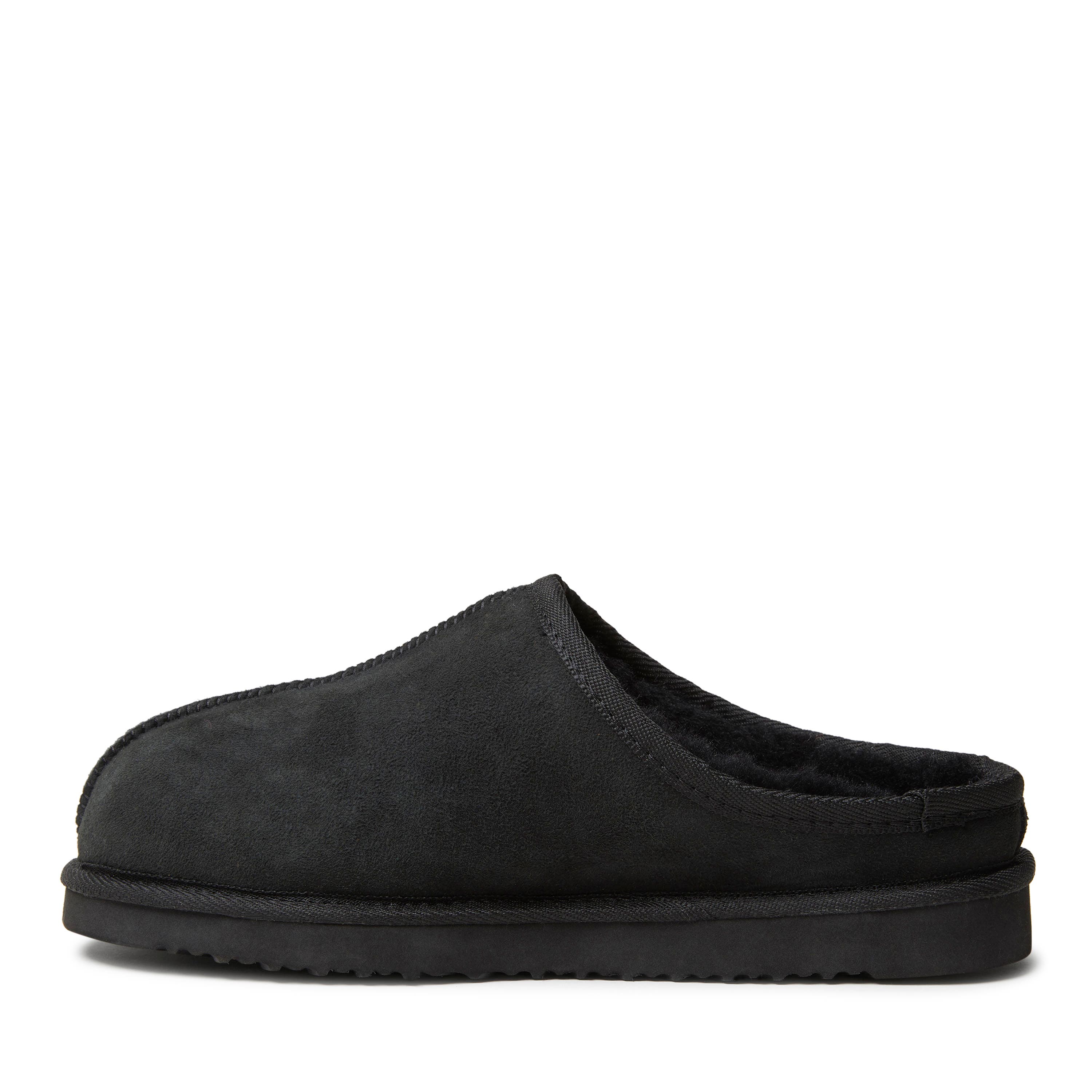 DEARFOAMS Fireside Grafton Genuine Shearling Clog Slipper, Alternate, color, Black