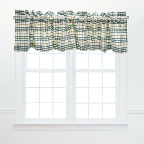 Simmons Plaid White Valance Collection