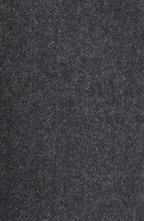 Theory Clarence Herringbone Wool Blend Jacket In Black