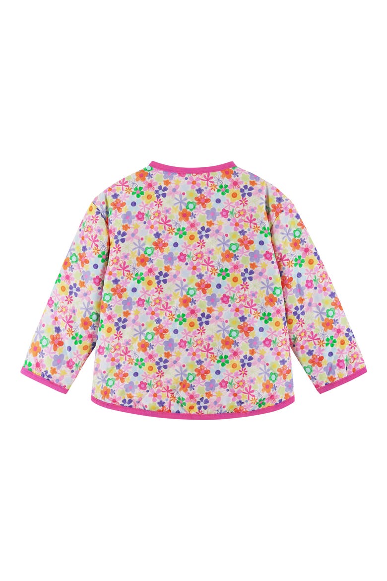 Floral Print Quilted Jacket, Alternate, color, PINK