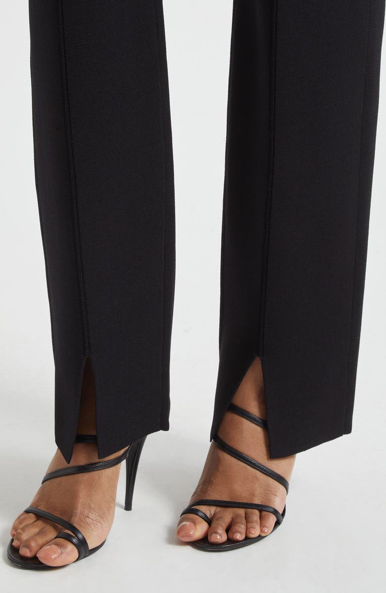 ST. JOHN Dani Slim Fit Knit Pants, Alternate, color, Black