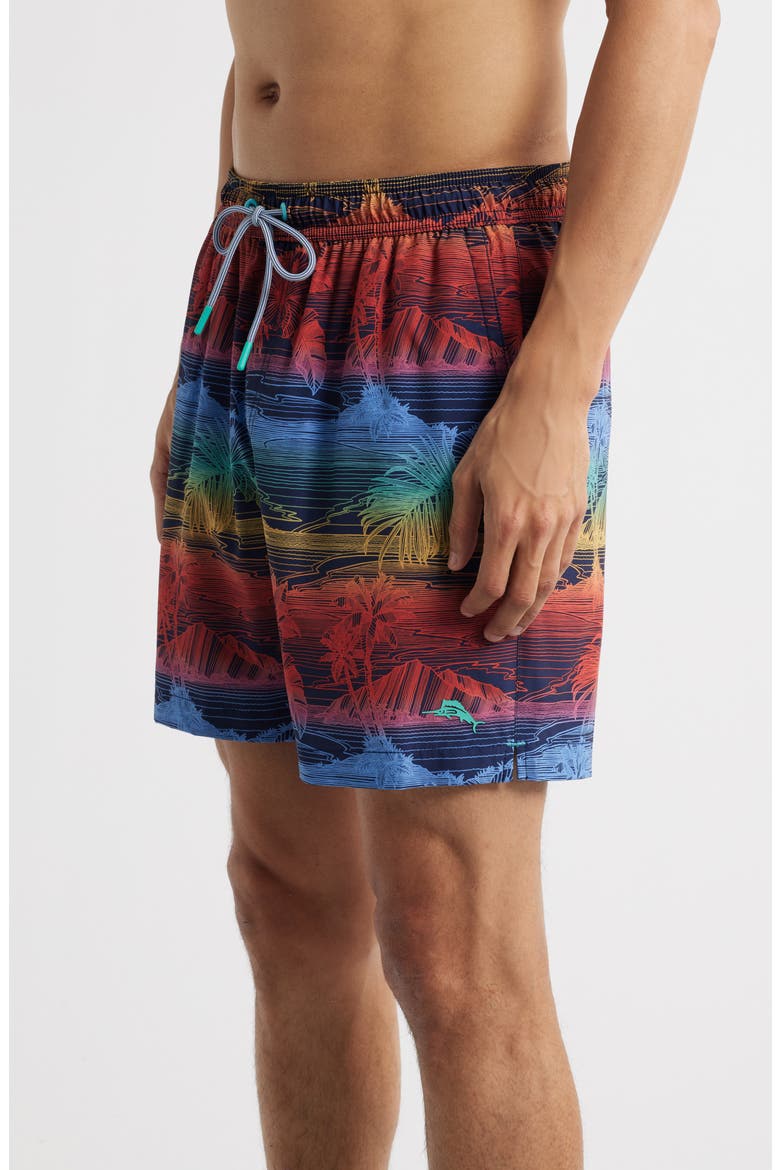 Naples Corsica Coast Swim Trunks, Alternate, color, BLUE HAWAIAN