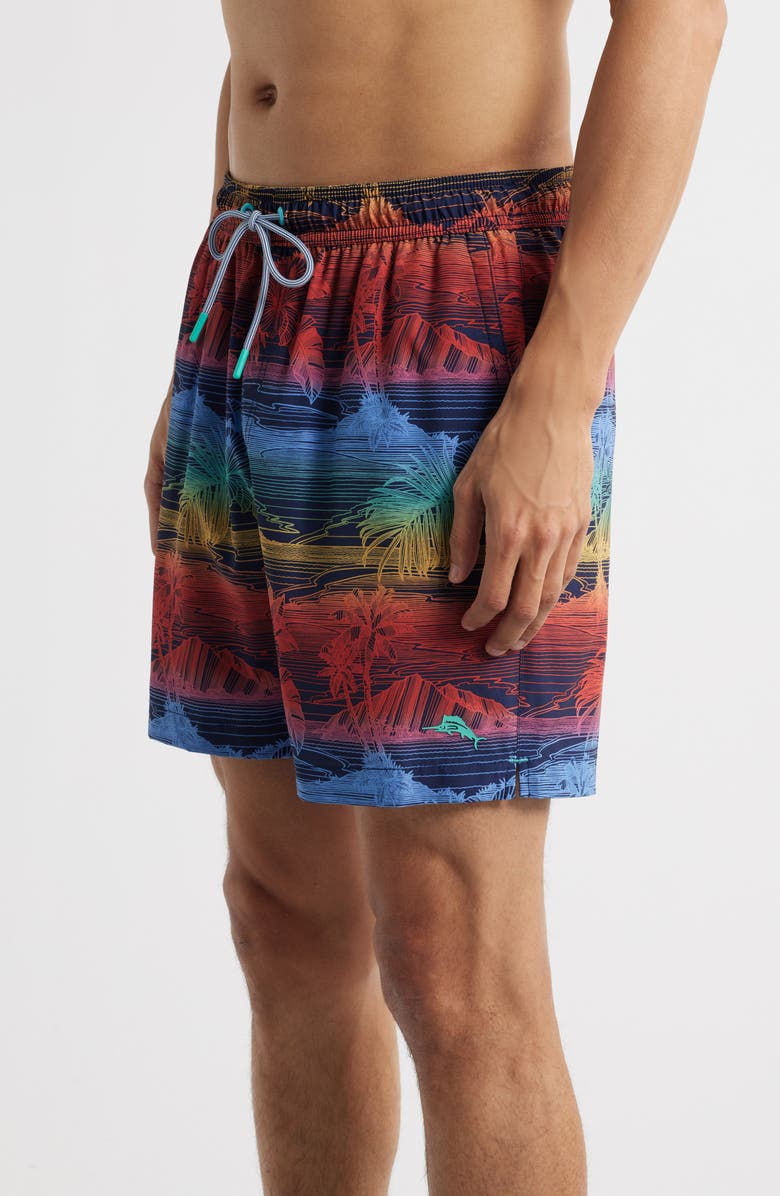 Tommy Bahama Naples Corsica Coast Swim Trunks, Alternate, color, Blue Hawaian