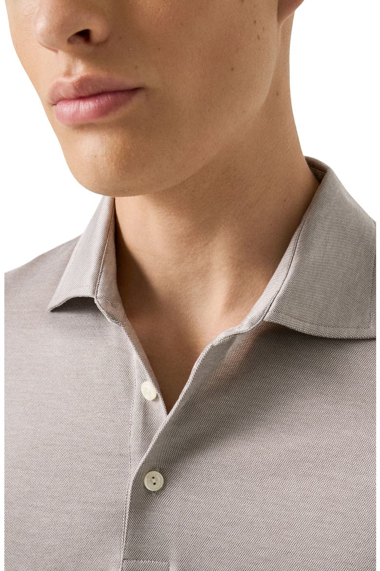 Filo Di Scozia Jacquard Polo, Alternate, color, LIGHT BEIGE