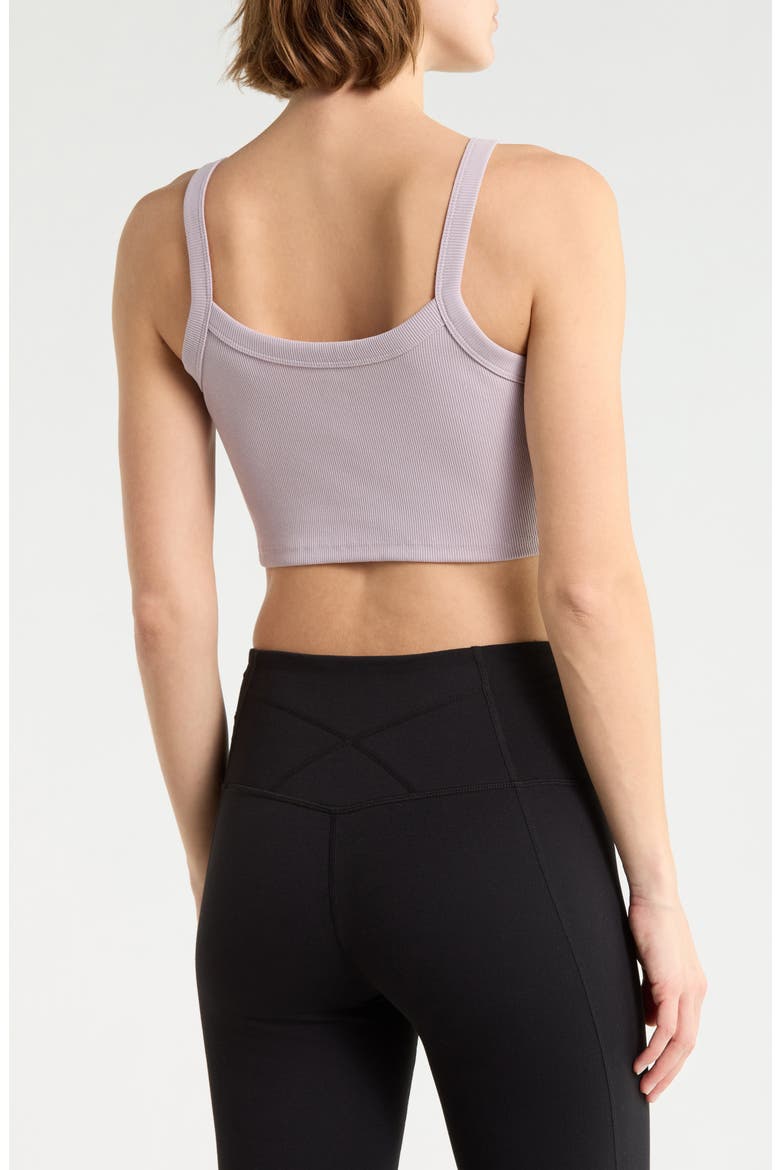 UA Rival Rib Crop Performance Tank Top, Alternate, color, GREY