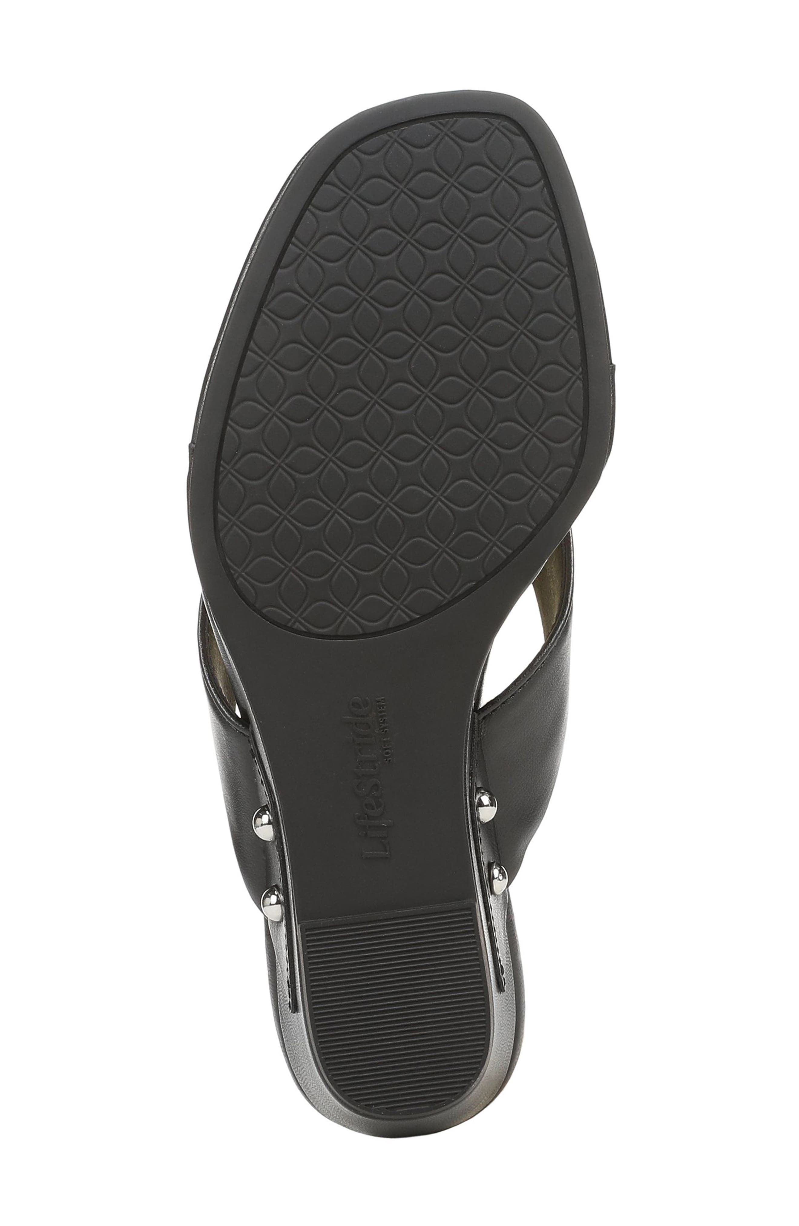 Stella Wedge Flip Flop, Alternate, color, BLACK