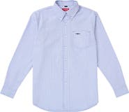 Sugarloaf Social Club The Tournament Stripe Cotton Blend Button-Down Oxford Shirt