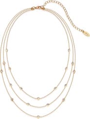 Ettika Crystal Station Layered Necklace