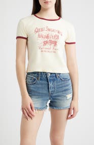 Daydreamer Great Smoky Mountains Graphic Ringer T-shirt