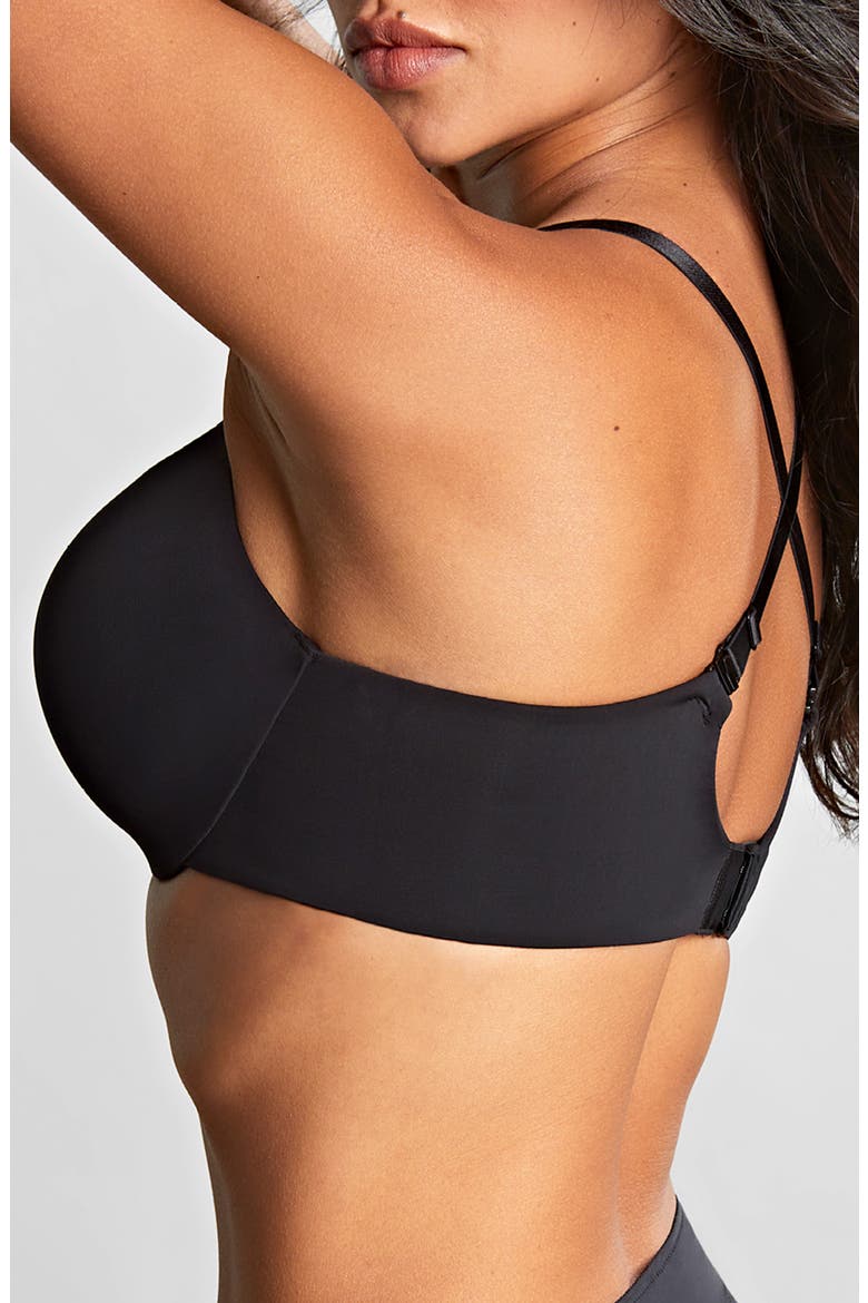 365 Underwire Smooth & Seamless Plunge T-Shirt Bra, Alternate, color, BLACK