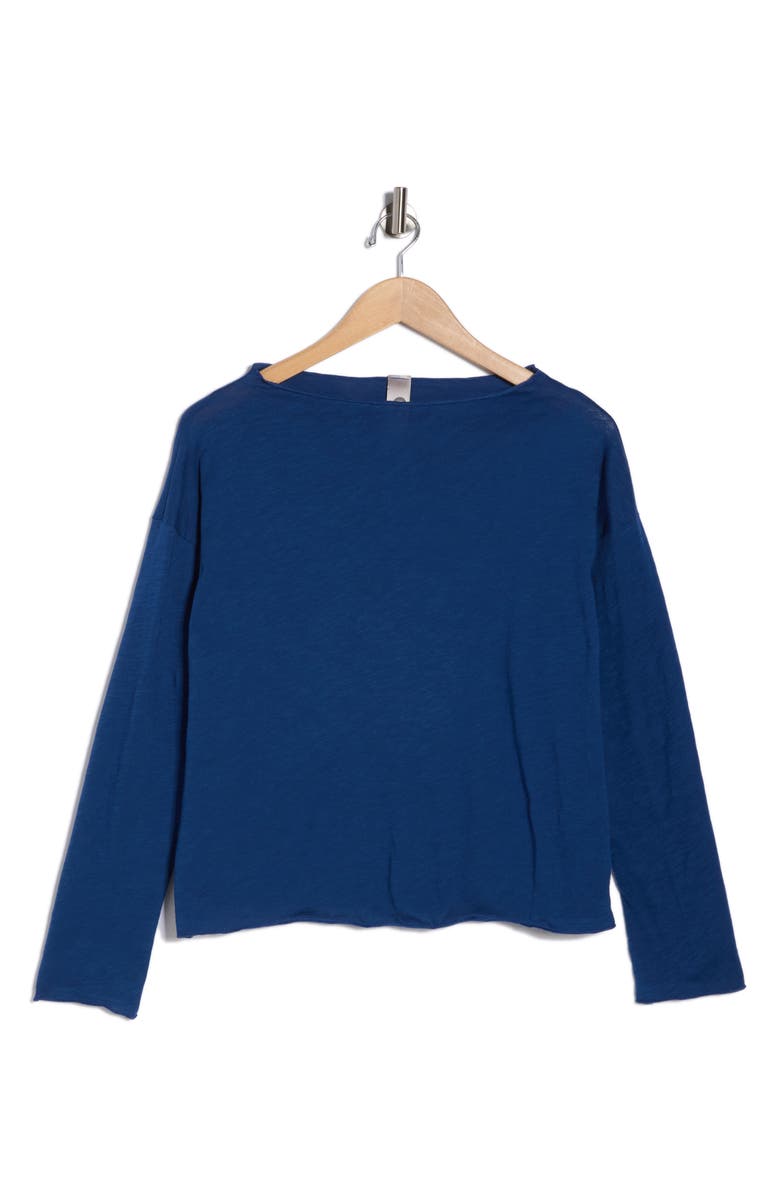 GO COUTURE Boat Neck Sweater, Alternate, color, Lyons Blue