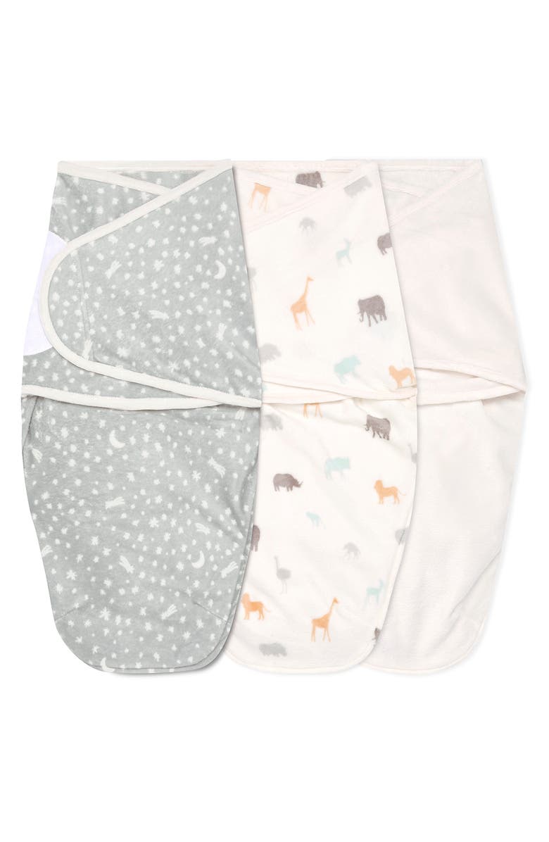 aden + anais Essentials 3-Pack Wrap Swaddles, Main, color, 