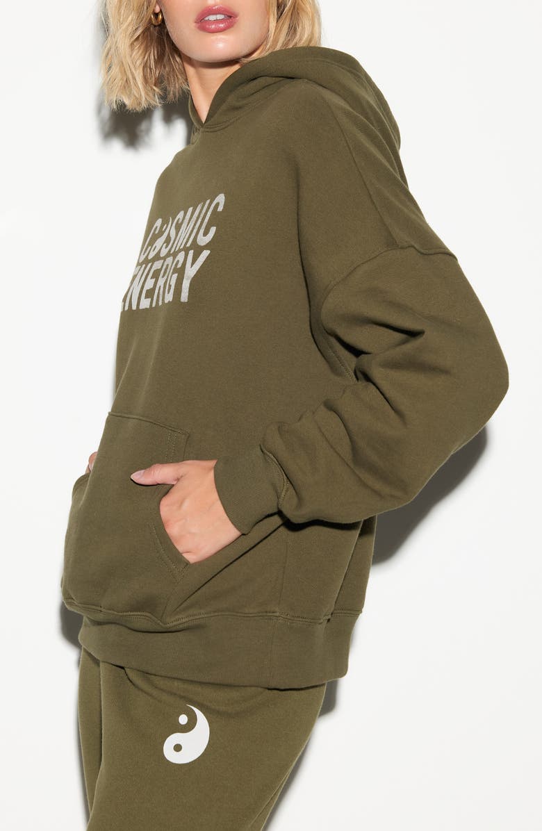 Spiritual Gangster Cosmic Energy Graphic Hoodie, Alternate, color, Spruce