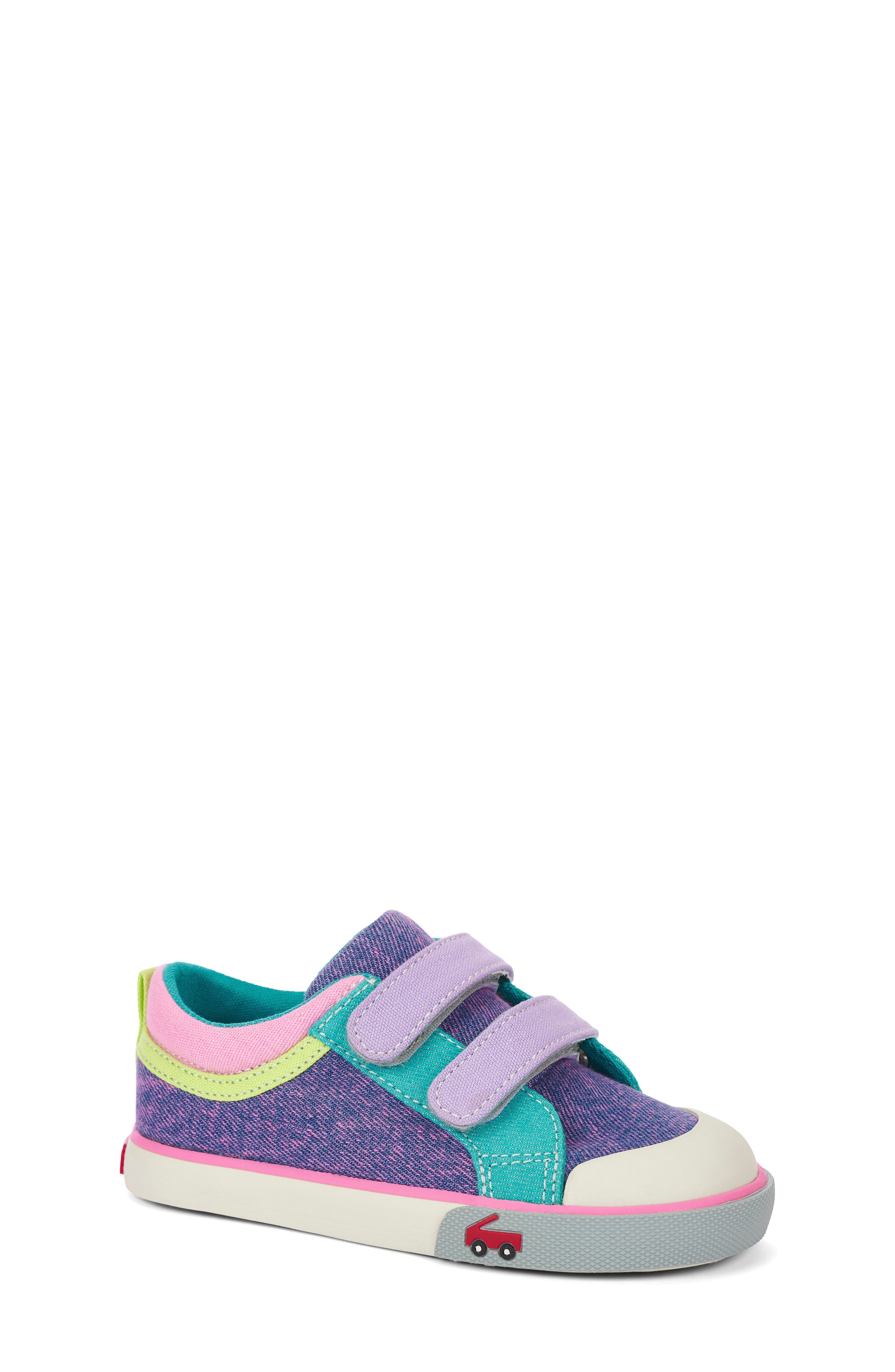 Kids' Robyne Sneaker, Main, color, PURPLE DENIM
