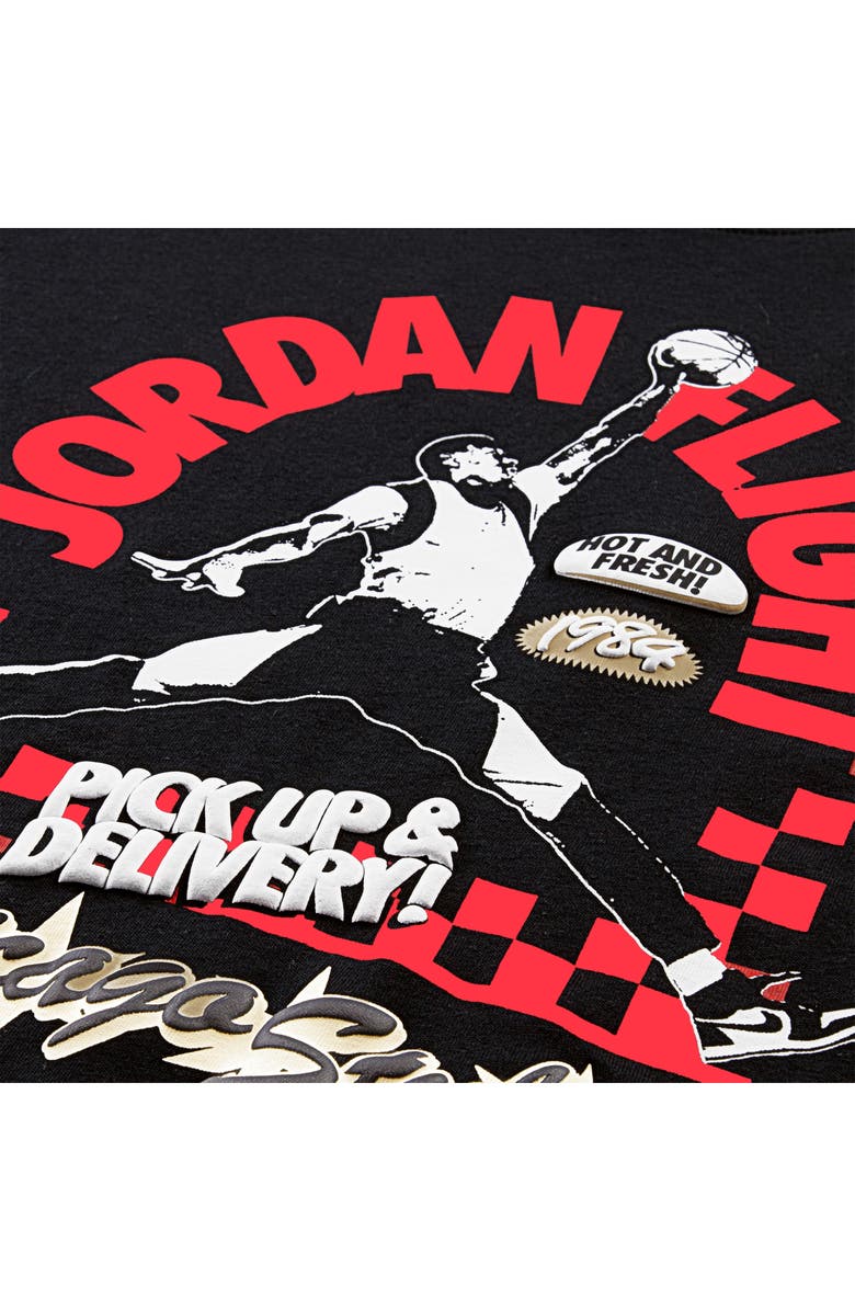 Jordan Kids' Pizza Shop Graphic T-Shirt, Alternate, color, Black
