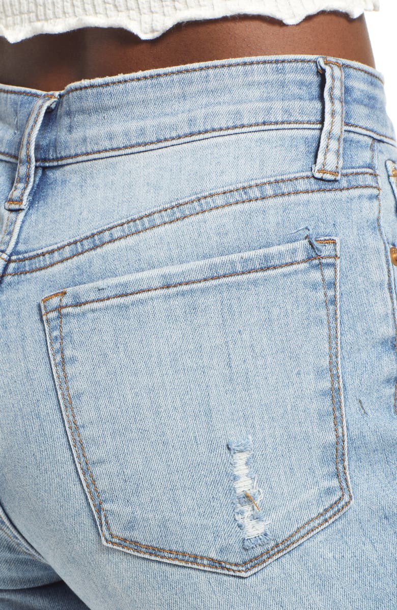 STS Blue Caroline Raw Hem High Waist Ankle Slim Jeans, Alternate, color, 