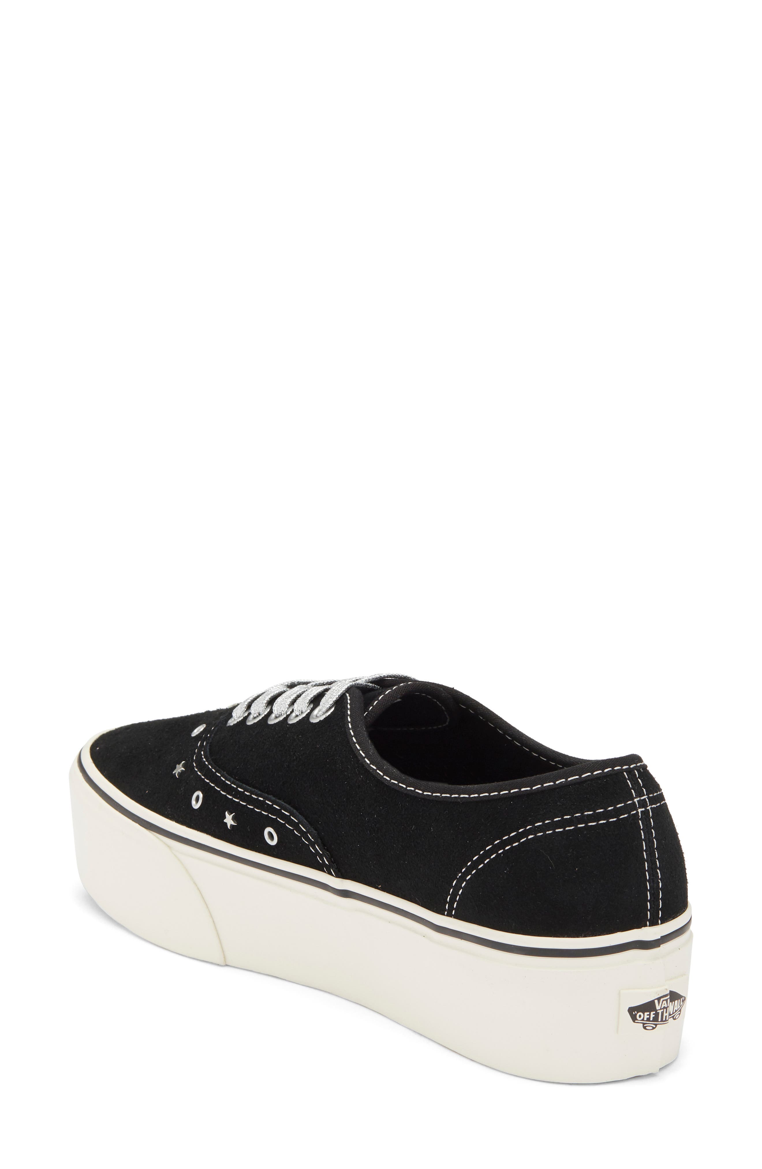 Vans Aunthetic Stackform Sneaker, Alternate, color, Suede Black