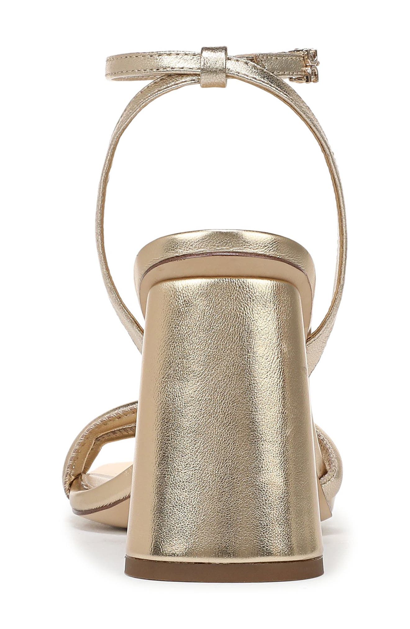 Kia Block Heel Ankle Strap Sandal, Alternate, color, GOLD LEAF