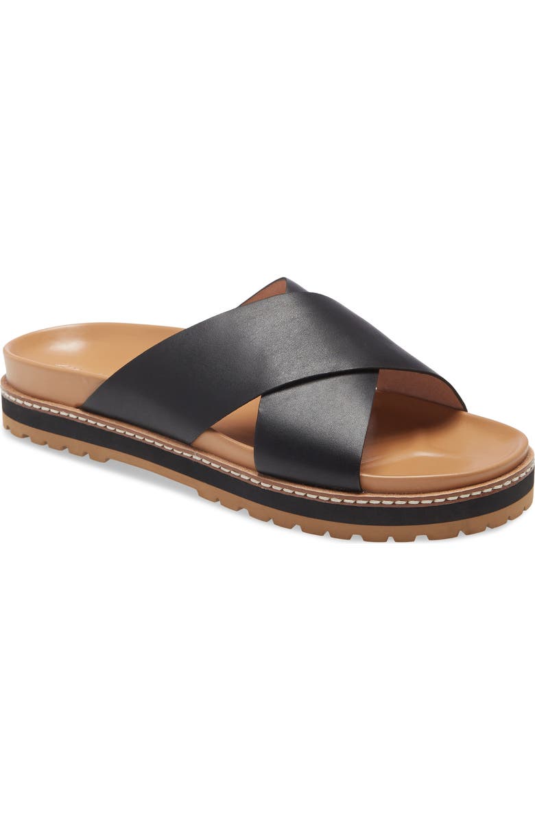 Madewell The Dayna Lug Sole Slide Sandal, Main, color,