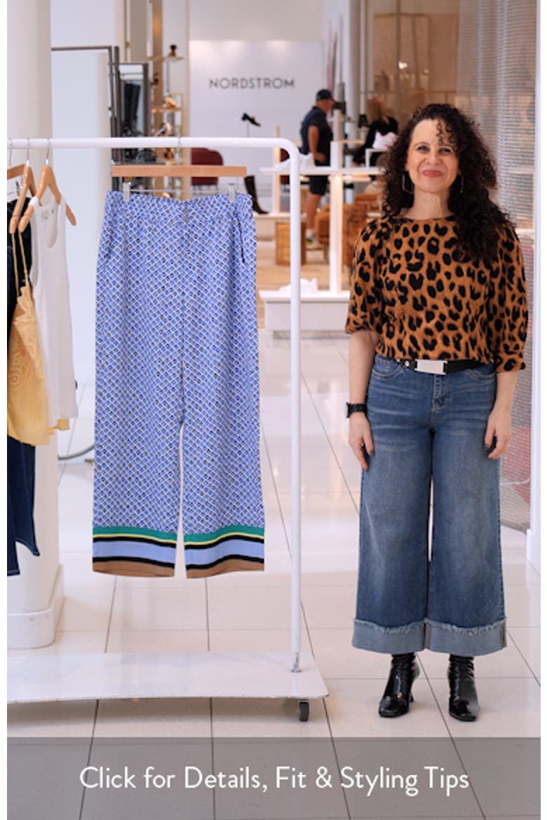 Lenox Mosaic Print Wide Leg Pants video