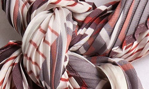 Nordstrom Rack Pleated Satin Scarf In Animal Print