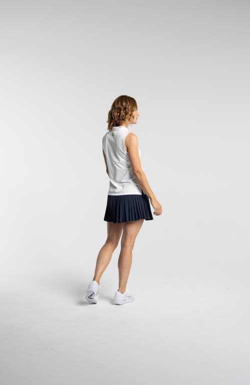 Avi Clubhouse Pickleball Polo In White Lotus