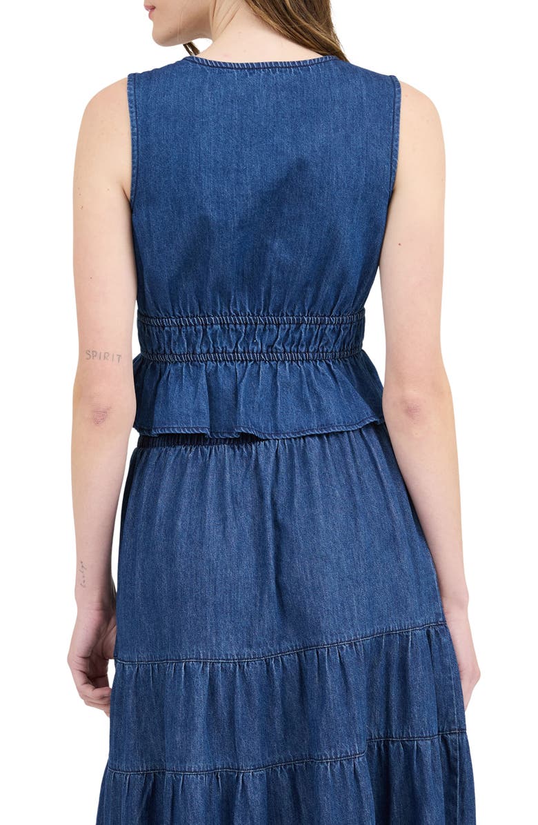 Blu Pepper Denim Tank Top, Alternate, color,