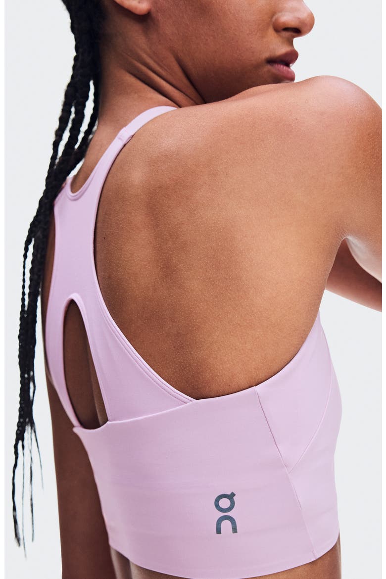 Performance Crop Sports Bra, Alternate, color, FOXGLOVE