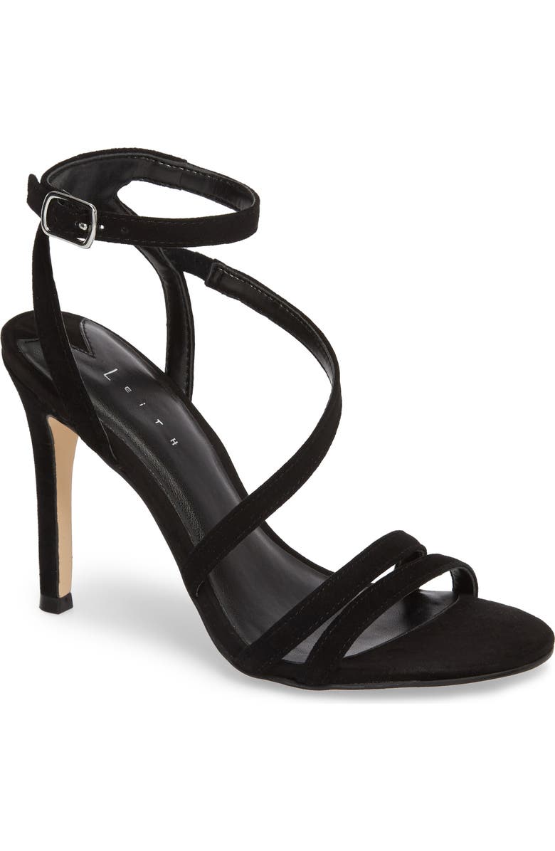 Leith Ava Asymmetrical Strappy Sandal, Main, color,