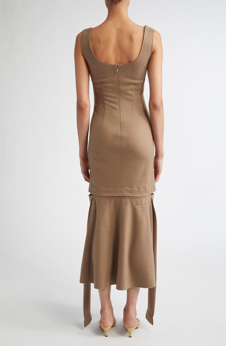 SETCHU Travel Hook & Eye Cashmere & Cotton Tank Dress, Alternate, color, Mud