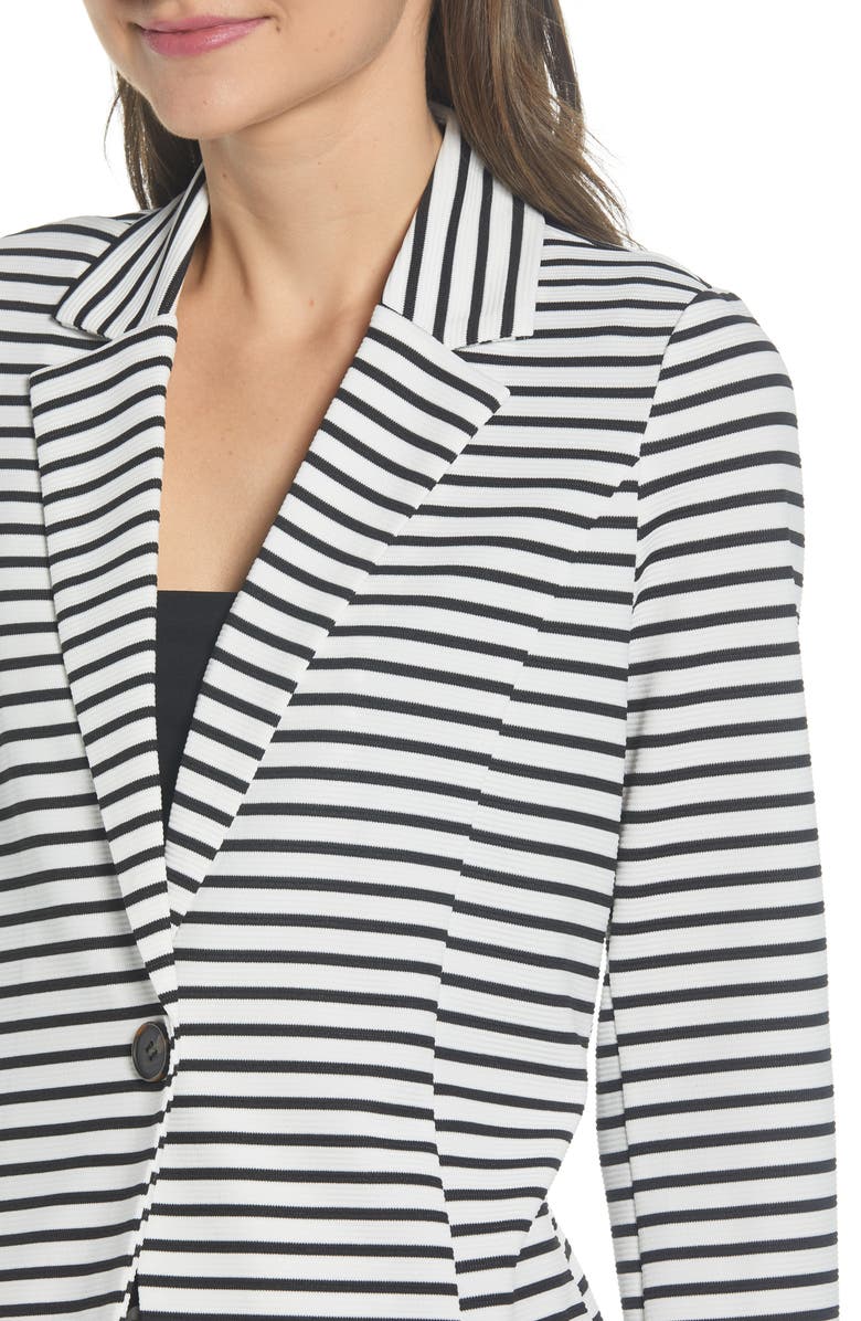 VERO MODA Stripe Stretch Jersey Blazer, Alternate, color, 