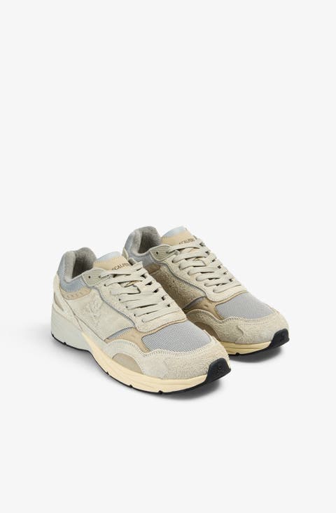 Suede Sneakers with Sports Sole