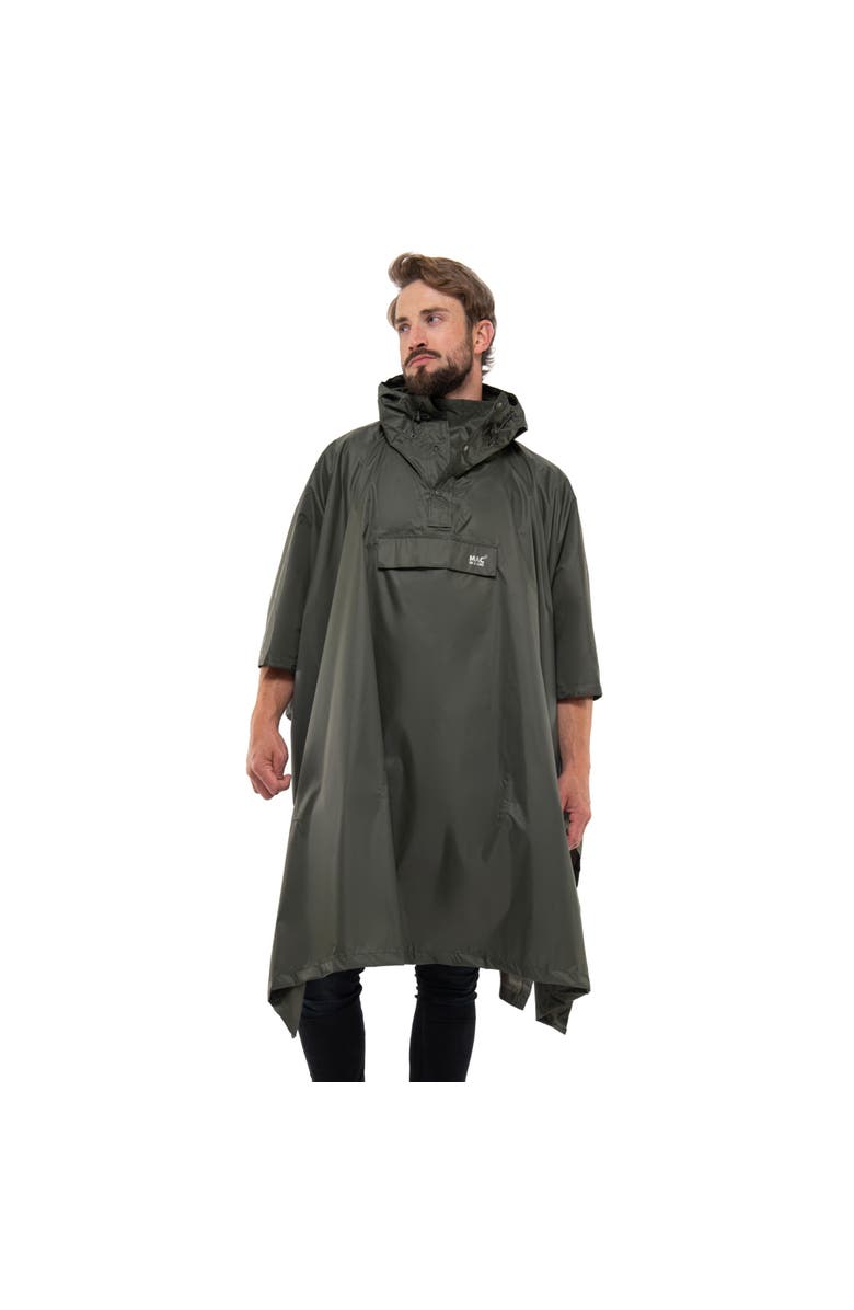 Mac In a Sac Packable Waterproof Poncho, Alternate, color, Khaki