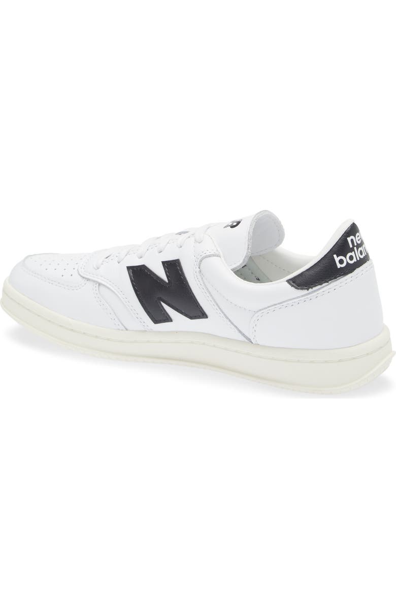 New Balance T500 Tennis Sneaker, Alternate, color, White/ Black