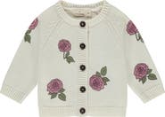 BABYFACE Floral Applique Cardigan