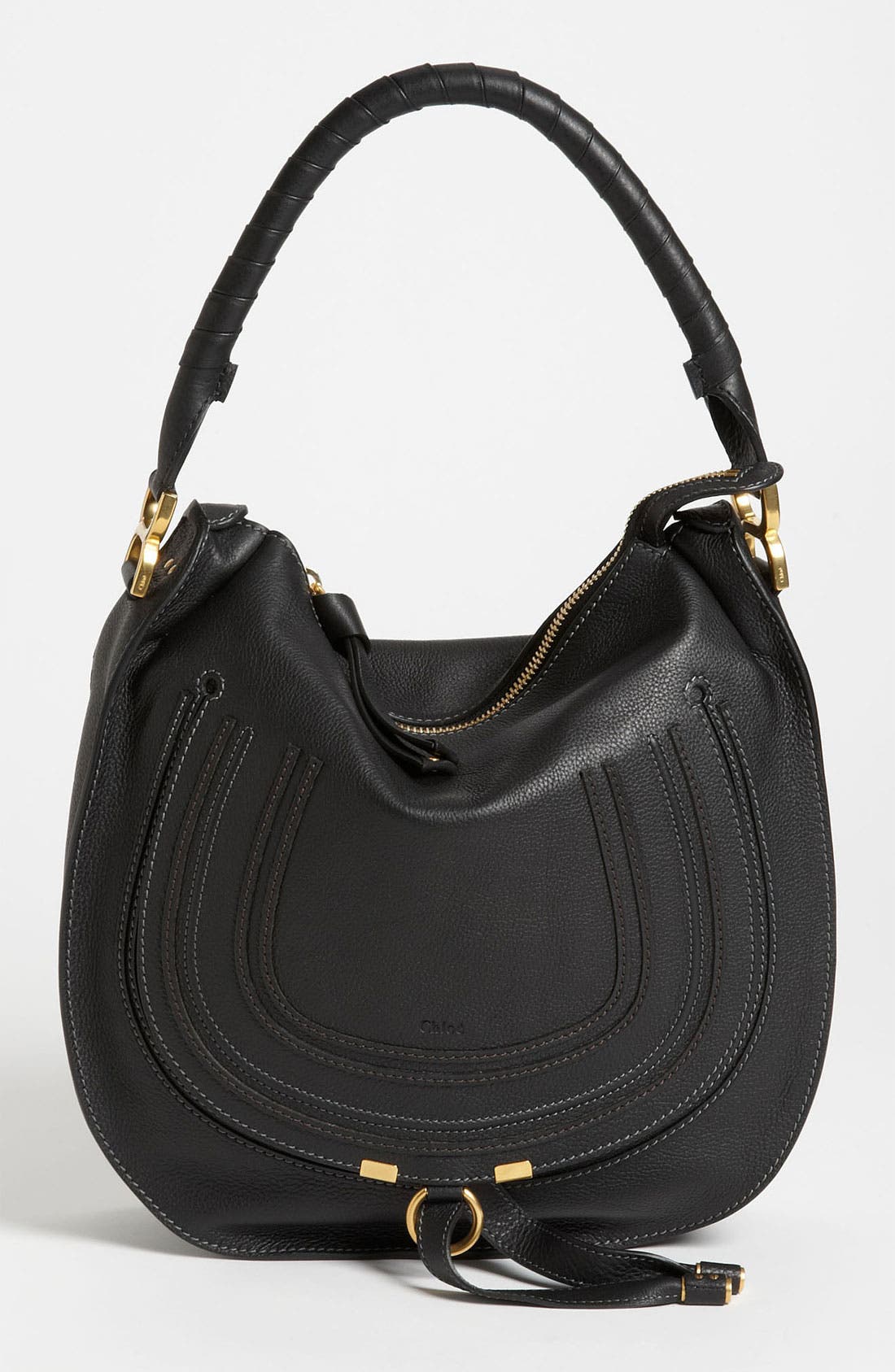 Chloé 'Marcie - Medium' Leather Hobo, Main, color, 