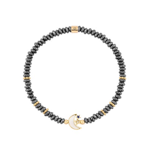 Lunar Sanctuary - Moon & Star Hematite Bracelet