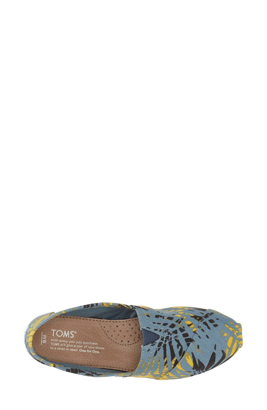 'Classic' Print Slip-On, Alternate, color, MEDIUM BLUE